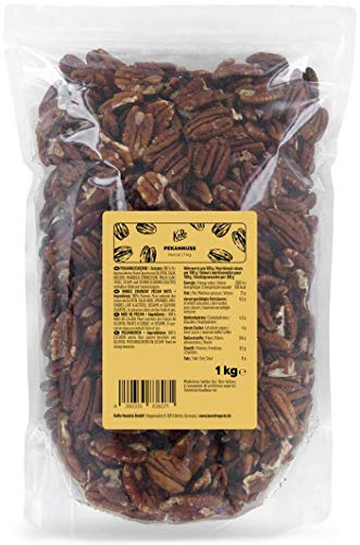 KoRo - Noci pecan sgusciate 1 kg - Al naturale - Non tostate e senza additivi - Formato conveniente - Come snack o in ricette