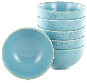 Creatable, 22087, Serie Nature Collection, 6-teiliges Geschirrset, Dipschale aus Steinzeug, spülmaschinen- und mikrowellengeeignet, Qualitätsproduktion