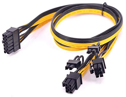Cablecc Câble d'Alimentation Modulaire 12 Broches Vers ATX Double 8 et 6 Broches pour Carte Graphique GPU 3080 3090 AX850 AX750 AX650