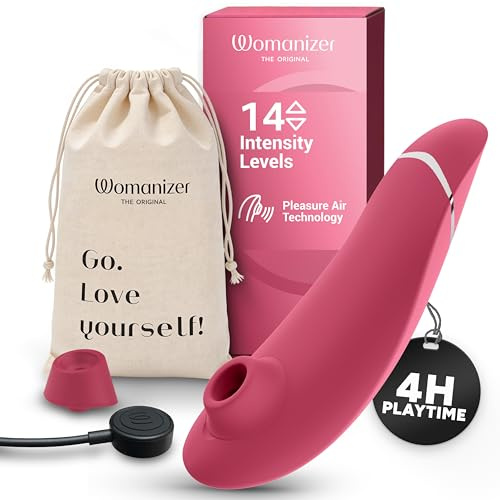 Womanizer Premium 2 Klitoris-Sauger Erotik Sextoy Vibrator für Frauen Rosa | Bekannt aus Chéri, ich komme! 14 Saugstufen, wasserdicht, Klitorisstimulator, Smart Silence, leichte Bedienung, Sexspielzeug