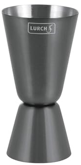Lurch 240787 Jigger Jigger 2 cl et 4 cl pour mesurer avec précision les spiritueux et les jus, gris fumé