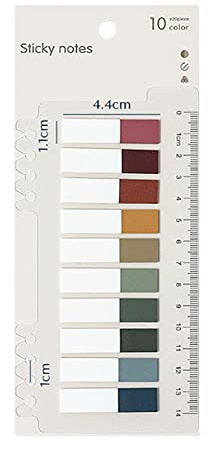 Sticky Tabs 200 Index Haftnotizen Tabs Seite Marker Flaggen Index Bunt Dünn Plastik Haftstreifen Set Pagemarker Set Aesthetic Seitenmarkierung Klebemarkierungen Haftmarker