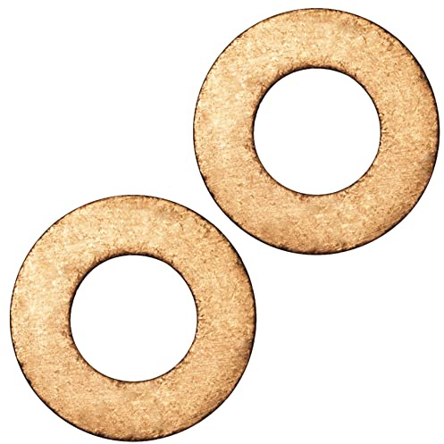 AERZETIX - C66364 - Set di 2 anelli/guarnizioni di tenuta, vite di scarico olio - compatibile con numeri OE 031333, 031340