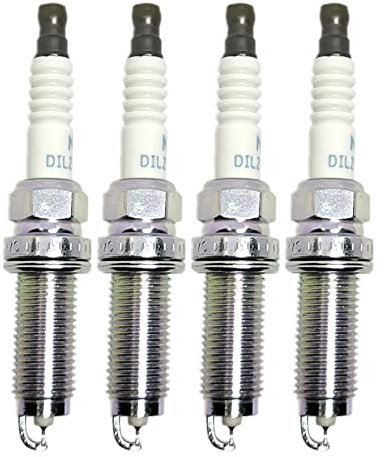 auto-zündkerzen,auto-zündkerzenschlüissel 4 stücke Dual Iridium Zündkerze DILZKAR7C11S 90137 / Fit für Honda Fit HR-V 1.5l Jazz 1.3L DXE22HCR12S VFXEHC22G 12290-50003 drehmomentschlüssel zündkerzen au