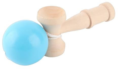 TIKATARER Kendama Toy, Kendama Wooden Kendama Toy Wooden Catch Ball Game Wooden Catch Ball Portable Kendama Improves Hand Eye Coordination with String for Indoor and Outdoor (Green)