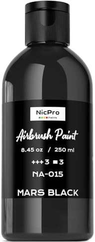 Nicpro Grand ensemble de peinture acrylique à base d'eau (250 ml) - Prête à pulvériser - Opaque - Pour modèle, bois, toile, métal, plastique, cuir - Débutants et artistes