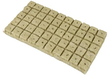 MKLHAVB Cubes De Culture 50pcs 25x25x25mm Hydroponique Grow Media Cubes Plant Cubes Soilless Substrat Seeded Rock Wool Plug Bloc de semis pour Boutures De Racines/Plantes ClonéEs/DéMarrer