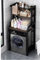 Bubinblau Over Washer and Dryer Shelves, 3-Layer Storage Rack with Towel Rod, Laundry Room Storage Organization, Freestanding Vertical Storage Rack, Space-Saving,69 * 60 * 183cm