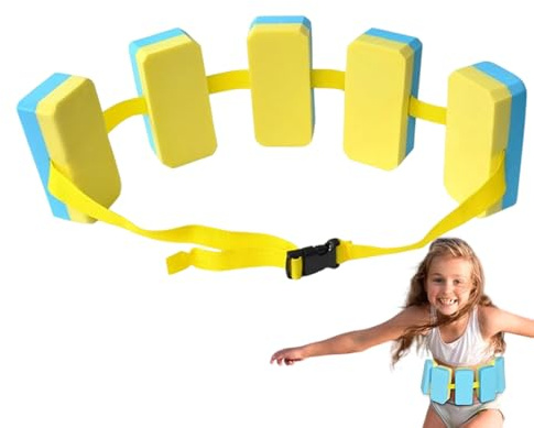 Ylnailky Swim Training Belt | Adjustable EVA Children Swimming Training Float Belt | Non-Slip Water Aerobic Equipment, Pool Fitness Tool for Shallow Sea Teaching Parent-child Interaction