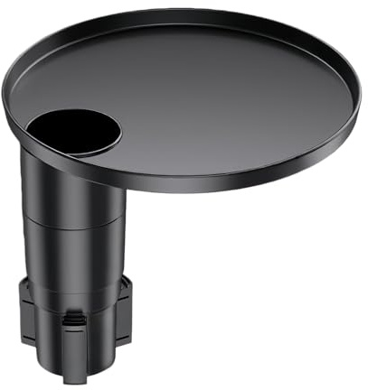 Car Cup Holder Table - Expandable, 360° Rotatable Tray, Adjustable Cup Holder Expander, Portable Dining Tables Organizer | Car Table for Travel Long Driving Commuting Vehicle Truck Rv Suv Sedan