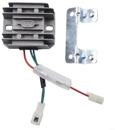 Jotekonoby AVR Regolatore di tensione automatico a 3 fili per motore generatore 170F 178F 186F 190F, regolatore di tensione di ricarica in lega di alluminio per modelli compatibili