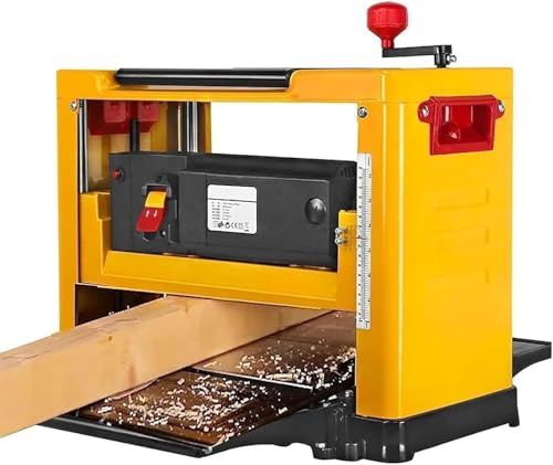 13 Inch Electric Woodworking Planer | 8000RPM Benchtop Planer with Copper Motor | Professional Thicknesser for Hardwood & Timber