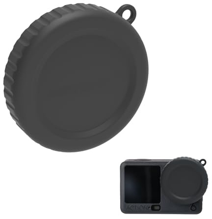 MotuTech Coperchio dell'obiettivo per DJI Osmo Action 6 Silicone Lens Cap Snap on Lente Tappo Cappuccio Copertura di Protezione (1 pz)
