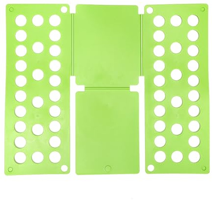 Clothes Folding Board, Blue Adjustable T-Shirt Folder,15.7 x 17 Inch, Laundry Organizer for Adults and Kids (Green)