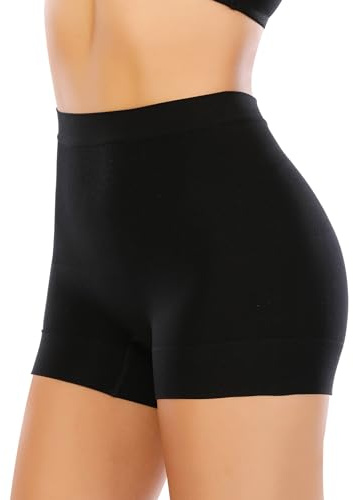 YARRCO Braga Faja Reductora Mujer Invisible Faja Pantalon Adelgazante Vientre Plano Braguitas Moldeadoras Cintura Alta Cintura Media Shapewear Shorty Control de Abdomen Sin Costuras