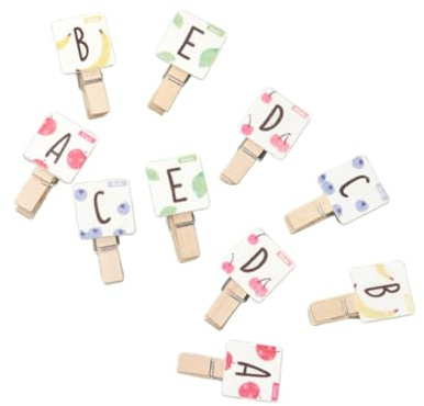 UKCOCO 50 Pezzi Mollette Legno Piccole Multiuso Resistenti per Lavoretti e Feste Clip Riutilizzabile per Foto e Decorazioni Artigianali