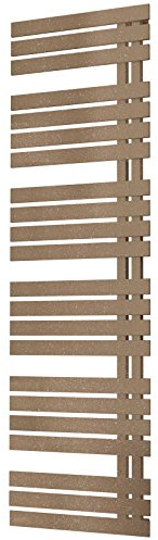 Schulte H02416950 Badheizkörper Breda, 169 x 50 cm, 718 Watt Leistung, Anschluss unten, Café braun, Heizkörper mit Handtuchhalter-Funktion