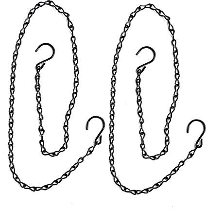 S-Haken Stahl Hängeschirre Kette zum Aufhängen von Geflügeltränke, Futterspender, verstellbar, 101,6 cm lang, getesteter Halt, 13,6 kg Gewicht