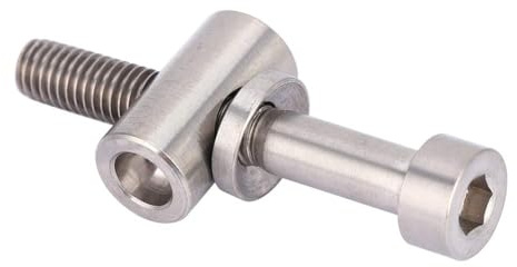 Alomejor Titanschrauben für Fahrradsattelstütze, M5 x 30 / 35 / 40 mm, fester Bolzen, Rundkopfschraube für Sattelstütze