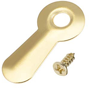 sourcing map Cadre Tournant Bouton 3/4 Métal Strié avec Vis pour Suspendu Images Photos Dessins et Affiches 50Pcs Doré