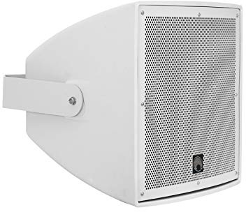 OMNITRONIC ODX-212T Installationslautsprecher 100V weiß | Wetterfester 12-Wandlautsprecher mit Halterung, 300 W RMS