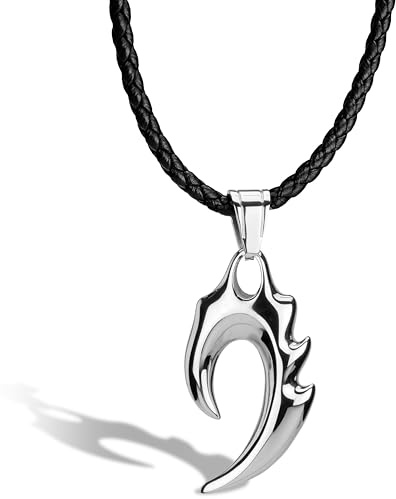 SERASAR | Premiumhalsband för Män i äkta Svart, Silver och Guld | Magnetiskt Spänne i Rostfritt Stål | Smyckesask Ingår | Utmärkt Presentidé