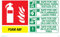 Este extintor contiene AFF Foam ABF Instrucciones de uso Signo - 150x100mm - A6L