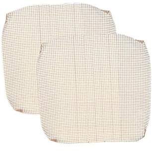 Vsorce4u 2 x 30cm x 30cm Brown Non Stick Chip Mesh Basket Tray Quick Oven Chips Fries, Garlic Bread - Oven Liner Oven Mesh Tray Ideal for Chips, Pizza, Pastries, BBQs