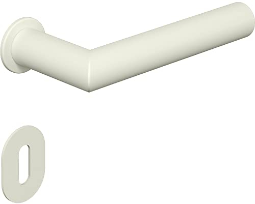 HEWI 162PBM01.230 99 Drückergarnitur Serie 162-mit Rundrosetten BB, weiß matt,