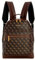 GUESS Herren Keith Logo Backpack Designer, Rucksack, Laptop, Braun, Large