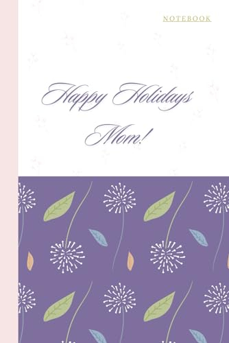 Small Happy Holidays Journal/Notebook for Women.Gift Bag/Basket/Box Idea. From Child/Son/Daughter/Family. Lists,Shopping,Cooking & Baking ... Outfits. Mom/Mother In-law.Stationary Paper.