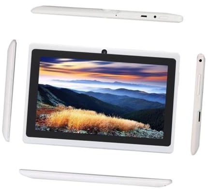 Uonlytech 8gb Tableta Pantalla Táctil Capacitiva De Almacenamiento Doble Cámara Conectividad WiFi para Entretenimiento y Navegación Línea Color