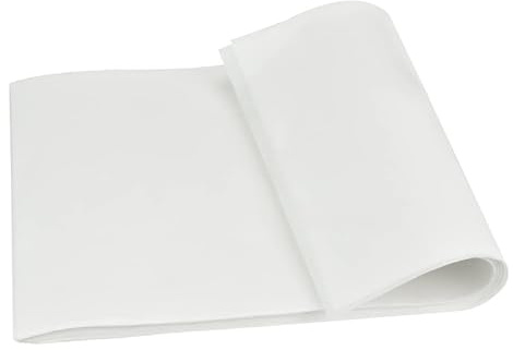 100 Blatt Brotpapier Weiß, 33 x 23 cm Käsepapier Wachspapier | Wasserdicht für Lebensmittel Deli Papierblätter Fettdichtes Papier Butterbrotpapie