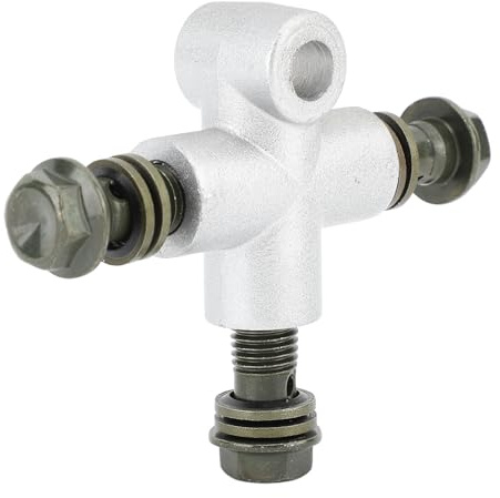 Metalraulic Brems-T-Stecker-Kupplung, 3-Wege-Banjo-Adapter-T-Stück für ATV UTV BIKE GO Kart, Le-Line-Schlauch, Anschluss, Universal-Schlauchadapter ATV, Schwarze Kupplung