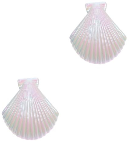 KITANDOVE 2 Pezzi Di Clip Per Telo Da Spiaggia in Plastica Con Design A Conchiglia Unico Clip Per Sedie Da Spiaggia Antivento Portatili Per Spiaggia Piscina E Casa