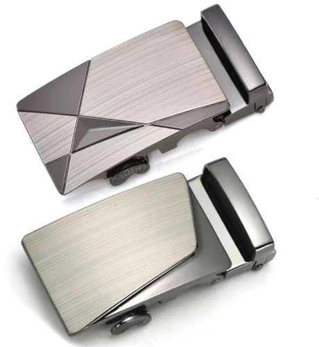 IKOPFLN 2 Stück Gürtelschnalle herren 35mm - automatik gürtel gürtelschnallen - gürtelschnallen zum wechseln - für gürtelschnalle einzelne automatik einstellbar gürtel zubehör（B）