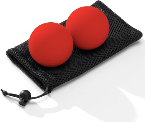 SUBCULTUREPICK Pelotas de lacrosse de masaje para liberación miofascial, masaje de tejido profundo de yoga, terapia de puntos gatillo y fascitis plantar del pie, bola masajeadora de dolor muscular (2