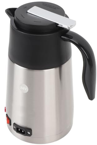 EBTOOLS Caramellatore Portatile 24 V per Auto 200 W per caffè e Latte, Caldaia Viaggio in Acciaio Inossidabile .3L per, Rimorchio, Camion