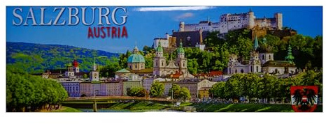 Magnet Souvenir Salzburg Österreich 11,5 x 3 cm Kühlschrankmagnet Deko GCG M29