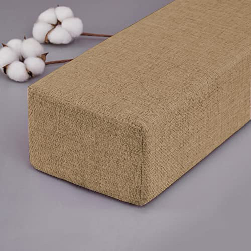 Anpassningsbar sängkudde med avtagbart skydd sänggavel kudde enkelsäng bro armstöd kudde för säng/vägg 220 x 20 cm – perfekt för komfort och stil