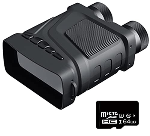 LYGXWJFC R12 Telescopio binoculare Digitale per Visione Notturna a infrarossi con Zoom 5X per Campeggio Dispositivo di Visione Notturna Professionale 1080P 300M Osservazione e Registrazione