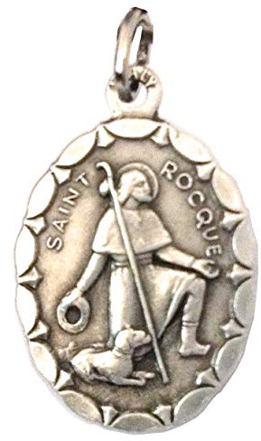 I G J Médaille Ovale de Saint Roch de Montpellier - Médailles des Saints Patrons