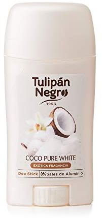 Tulipan neri, Deodorante Stick Coco bianco puro, sali di alluminio 0%, 50 ml