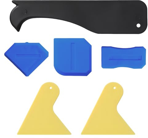 6 Kit Lisseur Joint Silicone, Réutilisables D'outils de Calfeutrage, Premium Outil de Calfeutrage Joint, Kit d'instruments de Lissage de Joints