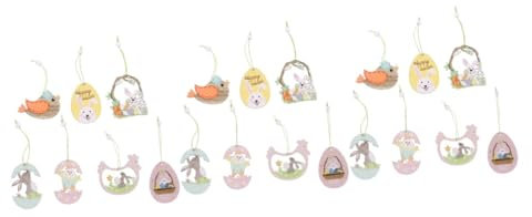 ABOOFAN 42 STK Osterschmuck Osterei-Verzierung kleine Geschirr Ostern austecherformen Ostern Decoupage-Papier basteln Osterdeko Eierschale schmücken Requisiten