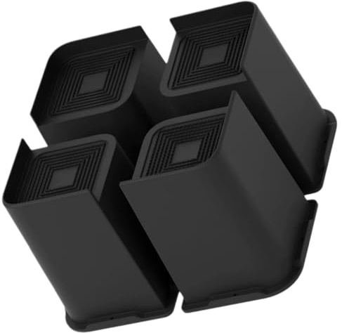 PartyKindom 4pcs Raised Bed Foot Pads Bed Lifts Risers Rubber Slip Feet for Furniture Legs Desk Risers for Desk Legs
