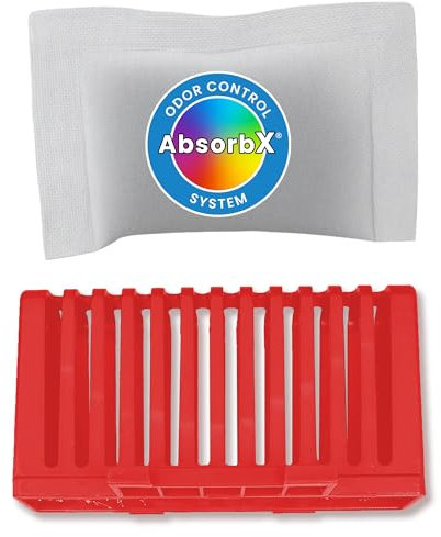 SensorCan AbsorbX Odor Filter Kit for Automatic 13 Gallon Touchless Sensor Trash Can, Includes Compartment and One Natural Carbon Deodorizer