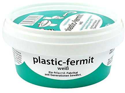 Fermit Plastic-Fermit 250g Dichtungsmasse für Ablaufarmaturen, Sanitär-Montage, Keramik, Kunststoff, Klar
