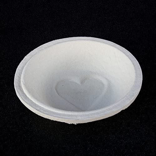 Professional Eco-Friendly 750g - 1Kg Round Heart Pattern Proofing Basket Banneton Brotform Brotformen Bread Making - Heavy Duty - Sustainable Wood Pulp Eco Friendly