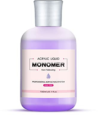 BNG 150ML Acrylic Liquid For Nail MMA Free Monomer | Professional Acrylic Nails Art Extension, Non-Yellowing Formula Liquids Salon Tool, 5.1 OZ Purple
